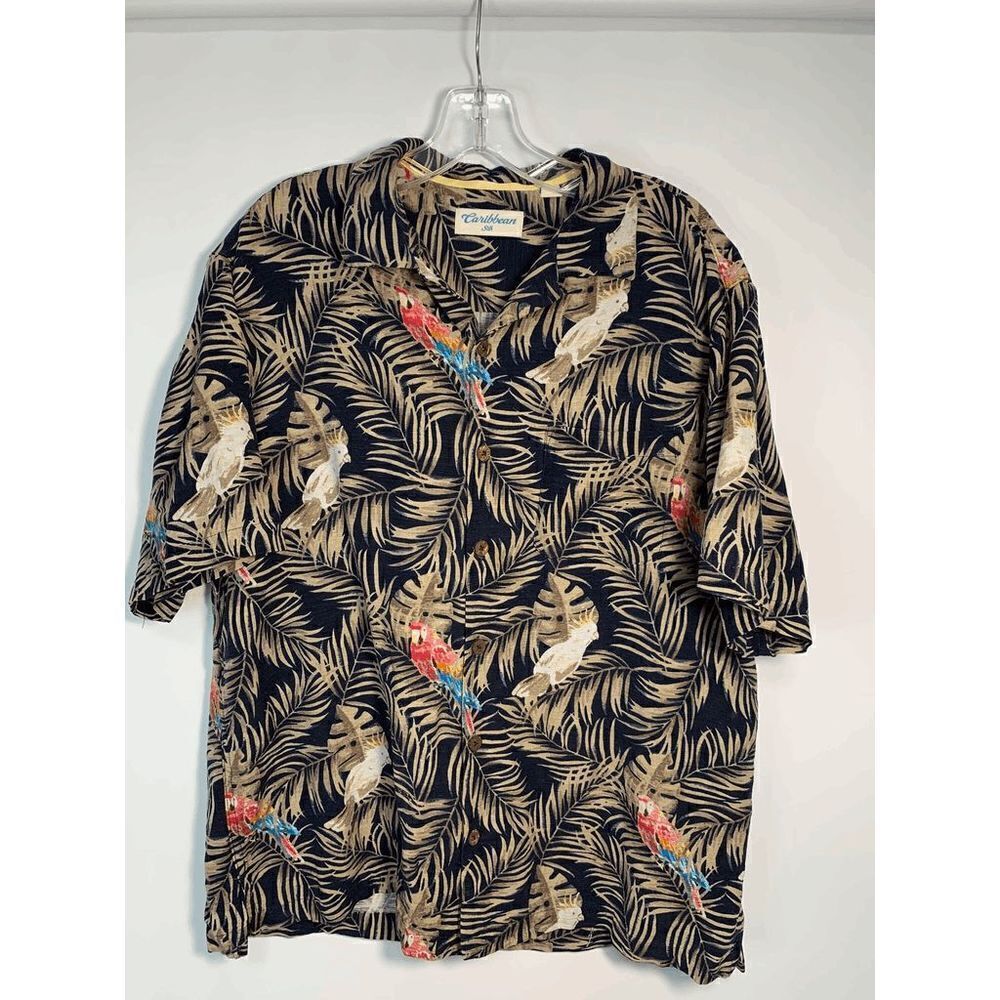 Caribbean Silk Hawaiian Style Shirt